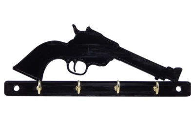 Ruger Wrangler .22 Gun Handgun Key Rack Holder Hanger Entryway Wall Organization - Image 1 of 4