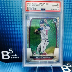 2023 Bowman Chrome Mega Box Mojo Refractor Vaughn Grissom #42 Rookie RC PSA 10 - Picture 1 of 2