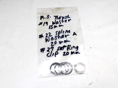 Honda XR200R XR 200R 200 1984 84-85 eje principal clips de arandela varios Foto 1 de 3