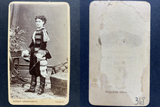 Pauline Lucca Vintage cdv albumen print.Pauline Lucca, née le 25 avril 1841 à 