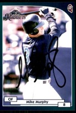 2000 Blueline Q-Cards Tacoma Rainers Mike Murphy Signed IP AUTO #16