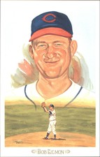 1989 Perez-Steele Celebration Postcards Baseball Card #25 Bob Lemon OVERSIZED  