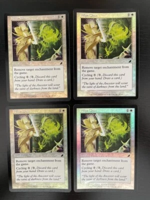 MTG 4X FOIL SCOURGE WIPE CLEAN NM MAGIC THE GATHERING COMMON WHITE INSTANT - Image 1 of 4