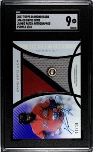 David Ortiz 2017 Topps Diamond Icons Purple Patch (used) Autograph - /10 - SGC 9 - Picture 1 of 2
