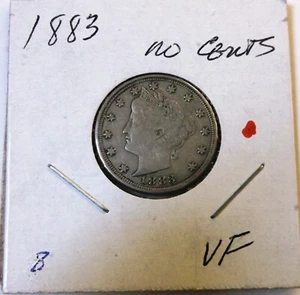 1883 Liberty Nickel No Cents VF - Picture 1 of 3