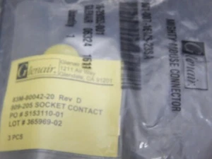 GLENAIR 16-29053-001 CONNECTOR, 809-205, 83M-80042-20 - USA FAST SHIPPING - Picture 1 of 3