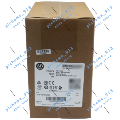 New Allen-Bradley 25B-V6P0N104 PowerFlex 525 AC Drive IP20 NEMA / Open Type - Image 1 of 3
