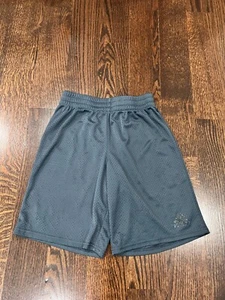 Boys Kids Adidas Solid Gray Athletic Polyester Shorts Size 10-12 - Picture 1 of 4