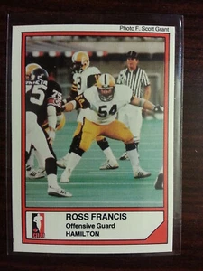 1984 Jogo CFL #44 ROSS FRANCIS Hamilton Tiger-Cats QUEEN'S - Imagen 1 de 1