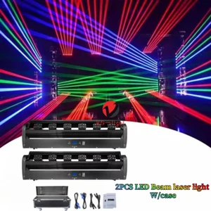 2XLaser RGB DJ Stage Lighting Full Color Moving Head Beam Laser Light Bar W/case - Picture 1 of 7
