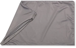 12" x 20" Bezug Überwurf Kissenbezüge - 85/15 Nylon/Spand seidig steingrau - Bild 1 von 7