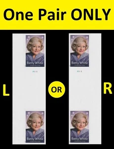 US 5976a Betty White imperf NDC horz gutter plate pair MNH 2025 - Picture 1 of 1