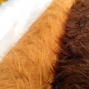 Plain Faux Fur 75mm Long Pile ideal for clothing, pet beds 58" Wide Mtex MT931 - Picture 1 of 12