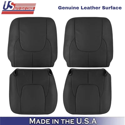 Cubiertas de asiento delanteras de cuero pizarra oscura para Dodge Ram 1500 Laramie 2002-2003 Foto 1 de 4