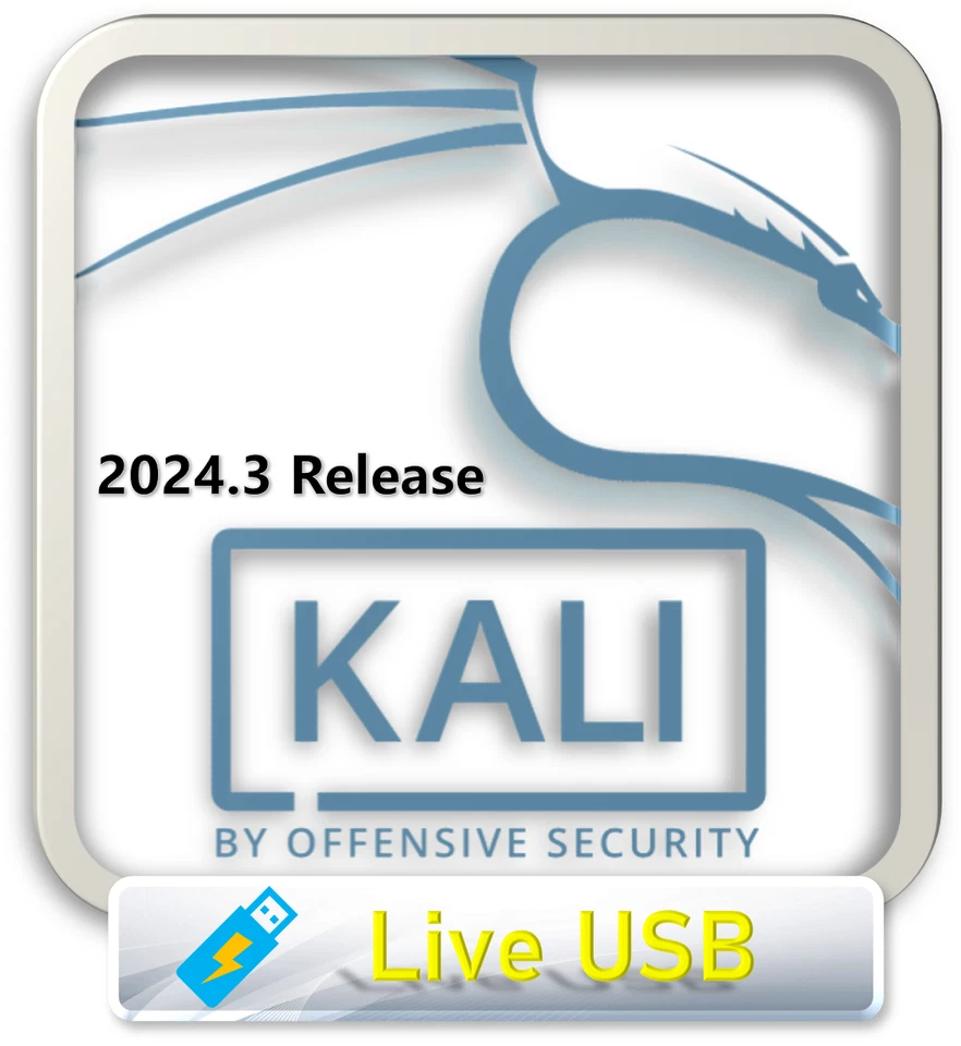 Kali Linux 2024.3 - USB Drive (Installation or Live USB) 8 GB - Image 1 of 1