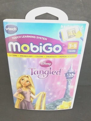 Vtech Mobigo Touch Learning System Case And Manual ONLY Disney Tangled - Image 1 of 4