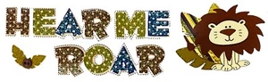 DCWV, Lion Sticker, Layered Cardstock Stickers, Hear Me Roar, Dimensional - Picture 1 of 1
