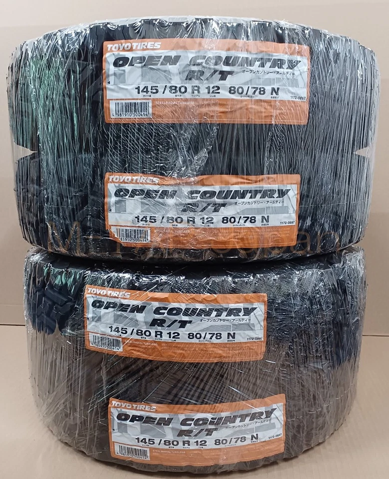 4x Toyo Open Country RT 145/80R12 Tires Snow Mud Suv Tire for Off Road 145 80 12 - Image 1 of 4