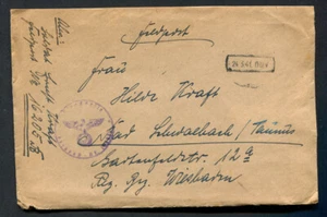 Reich alemán Segunda Guerra Mundial: ¡Portada de Feldpost de 1941 con carta original! - Imagen 1 de 3