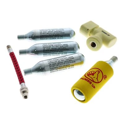 CO² Fahrrad Motorrad Roller Minipumpe inkl. 3 Ersatzkartuschen mit Kälteschutz - Bild 1 von 4