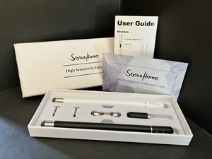 Stylus Home High Sensitivity Stylus  1 White & 1 Black Open Box  - Afbeelding 1 van 3