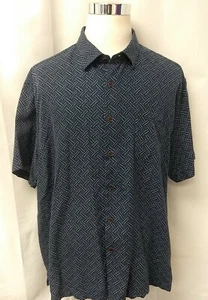 Nat Nast Men's S/S Blue Camp Shirt Size 2XL XXL - Picture 1 of 4