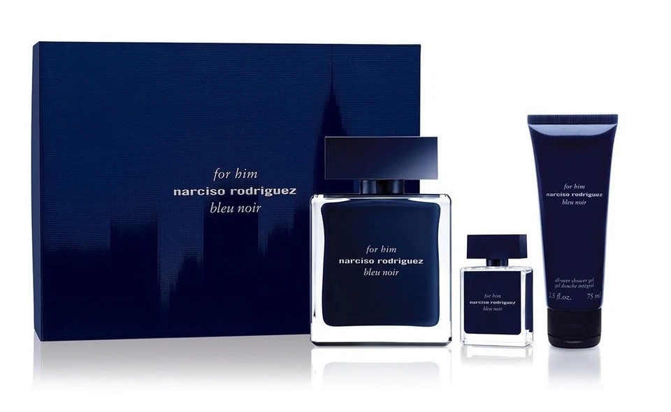 Narciso Rodriguez for Him Bleu Noir Eau De Toilette Spray and Shower GEL Set.