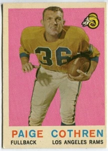 1959 Topps #28 Paige Cothren Los Angeles Rams - Picture 1 of 2