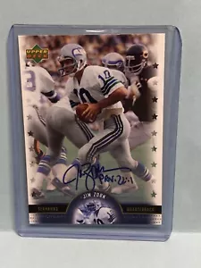 JA3651 2005 UD Legends Jim Zorn LS-JZ Autograph Seattle Seahawks - Picture 1 of 4