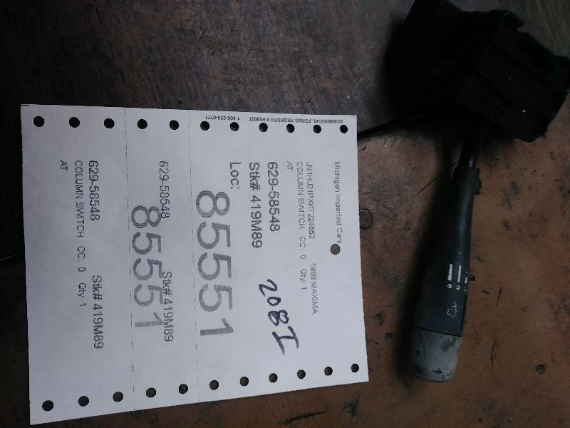 Interruptor de columna limpiaparabrisas convertible compatible con 89-94 240SX 100788 Foto 1 de 1