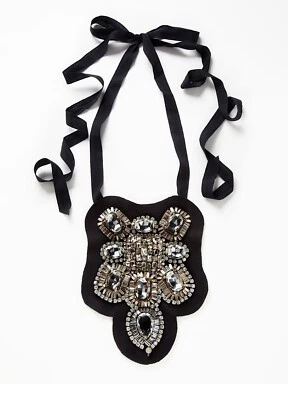 ***Nuevo*** Collar babero de cristal transparente Vera Wang Foto 1 de 4