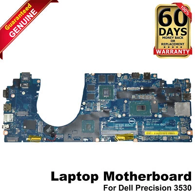 Placa madre Dell Precision 3530 Xeon E-2176M DDR4 Nvidia Quadro P600 T76TN Foto 1 de 4