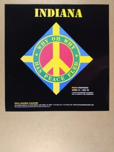 2004 Robert Indiana Peace Paintings Exhibition vintage print Ad - Picture 1 of 1