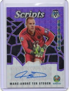 2020-2021 Mosaic Euro Marc-André Ter Stegen Purple Fluorescent Auto #/25 - Picture 1 of 2
