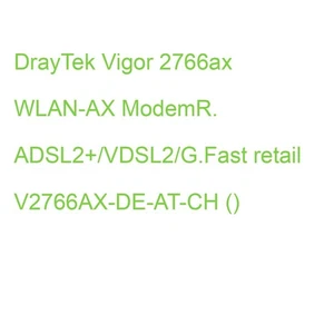DrayTek Vigor 2766ax WLAN-AX ModemR. ADSL2+/VDSL2/G.Fast retail V2766AX-DE-AT-CH - Bild 1 von 2