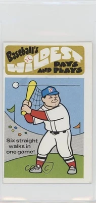 1974 Fleer Cloth Patches Laughlin Baseball's Wildest Days and Plays Jimmie Foxx - Image 1 of 2