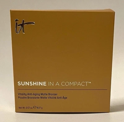 IT Cosmetics Sunshine In A Compact WARMTH Anti-Aging Matte Bronzer 0.57oz New - Image 1 of 4