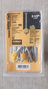 Dewalt 25er-Pack 2,5" Power Drive Stifte Beton Holz Block DDF311155P - Bild 1 von 2