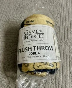 Game Of Thrones The Iron Anniversary Plush Throw Blanket Westeros 46x60” New - Picture 1 of 4