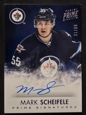 Mark Scheifele Prime Signatures /99 Winnipeg Jets Auto 2013-14 Panini Prime - Image 1 of 2