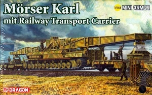 Dragon DML 1/144 Morser Karl mit Railway Transport Carrier #14132📌USA📌Sealed - Bild 1 von 2