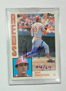 2004 Topps Original Signature Edition Dave Concepcion Auto 4/24 #55 - Picture 1 of 2