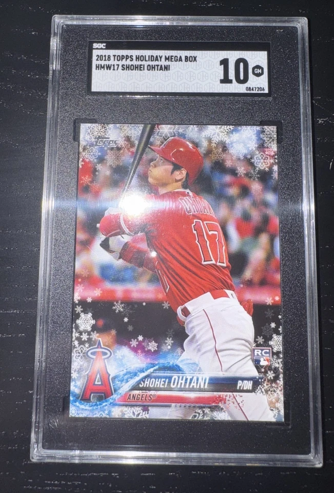 2018 SHOHEI OHTANI Topps Holiday Mega Box ROOKIE RC #HMW17 SGC 10 GEM MINT 🔥 - Image 1 of 4