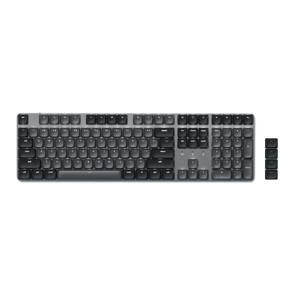 SM3 Mechanical Keyboard for Mac and Windows, 108 Keys Full Size with White LE... - Image 1 of 4