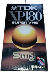 TDK XP 180 VIDEOTAPE S-VHS VIDEOCASSETTA VERGINE - Foto 1 di 2