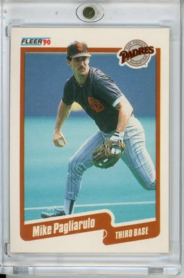 1990 Fleer #163 Mike Pagliarulo - Image 1 of 2
