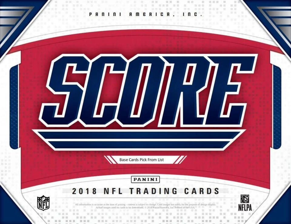 2018 Score Football Cards Pick From List 251-440 Includes Rookies - Image 1 of 1