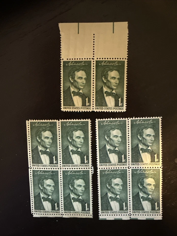 US 1 Cent Green Abraham Lincoln Postage Stamp 1959 - Sesquicentennial Series - Image 1 of 1