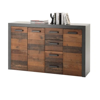 Sideboard - Old Wood Vintage - Matera - 4 Schubkästen - 152 cm Sideboard Kommode - Bild 1 von 4