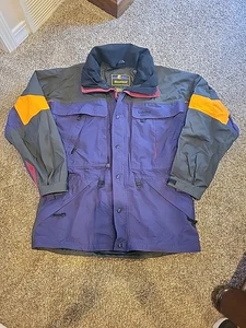 Solstice Impermeable Chaqueta de Lluvia Pacífico Trekking Caminata Abrigo para Hombres XL Azul Marino Usado en Excelente Condición - Imagen 1 de 7